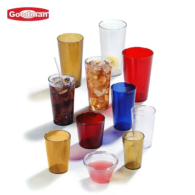 Plastic Restaurant Drink Cup Transparent Customizable Eco-Friendly 8 oz Modern Fast Shipping Reusable Cafe Bar Hotel Catering