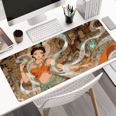 Large Gaming Mousepad Textile Surface Speed Type Mouse Pad Anti Skid Base Desk Pad for Gamer