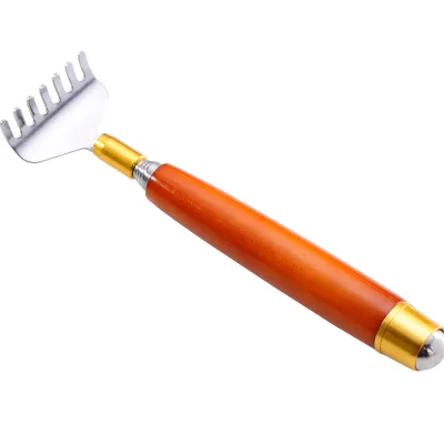 Portable Extendable Stainless Steel Back Massager Telescopic Back Scratcher Claw Metal Hand Massager Tools