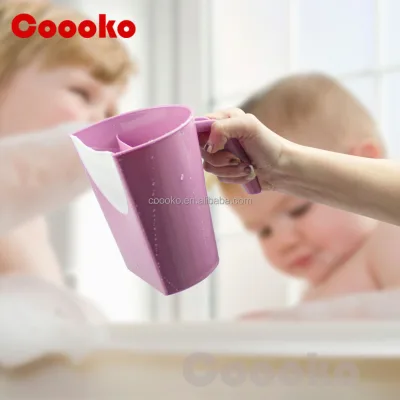 Mighty Clean Baby Shampoo Rinse Cup | Baby Bath Rinser Pail to Wash Hair and Wash Out Shampoo by Protecting Infant Eyes