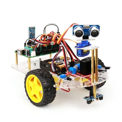 Aismartlink STM32 Microcontroller Intelligent Car Suite Ultrasonic Steering Gear Shaking Head Obstacle Avoidance