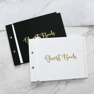 Custom Guest Planner Signing Wedding Books and Birthday Guest Notebooks and Party Guest Books with Customized Names