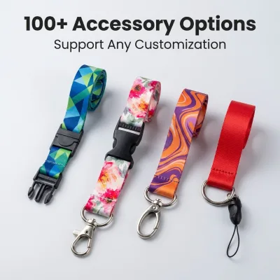 Bulldog Clip Crossbody Cell Phone Polyester Card Holder Custom Breakaway Clasp Lanyard-Eco-Friendly Custom Logo Professional