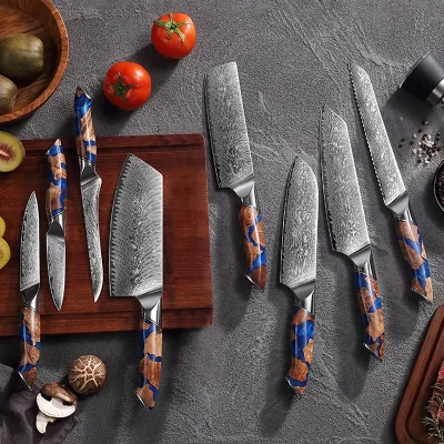 Premium Japanese 67-Layer Damascus Steel Nakiri Knife Chinese Chef's Knife for Meat Cutting and Slicing Kitchen Cooking Tool