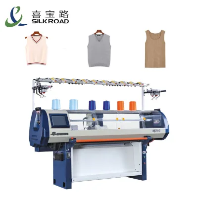Changshu Automatic Cardigan Knitting Machines With Gold Beam Light Needles