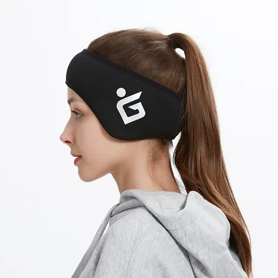 FF204 Winter Outdoor Sports Windproof Warm Earmuffs Unisex Reflective Headband Winter Fleece Ear Warmers Muffs Headband
