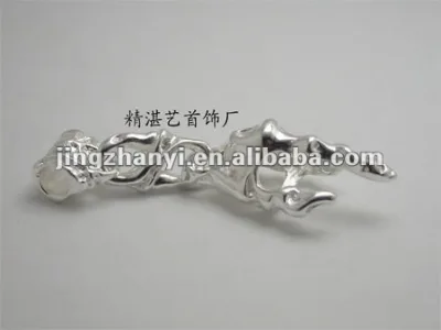 Tribal Silver Pendants, Gothic Fashion Pendant /charm