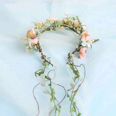Green Leaf Crown Boho Leaf Crown Eucalyptus Halo Wedding Woodland Bridal Headpiece Crown Photo Prop