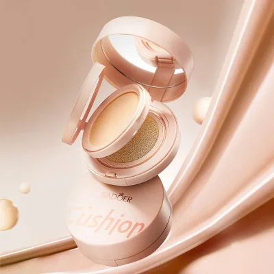 SADOER Moisturizing Oil Control Air Cushion BB Cream Foundation With Powder For Women Natural Coverage Shine Control Comfortable
