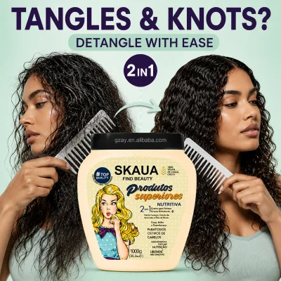 Curly Hair Leave In Conditioner for Dry Frizzy Coily Hair Nourishing Moisturizing Curl Cream and Detangler