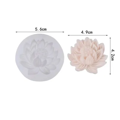 Lotus Leaf Lotus Bean Paste Cake Silicone Mold Soap Aromatherapy Candle Decorative Mold