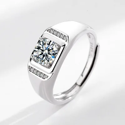Hot Diamond Dressing Temperament Moissanite Statement Single Finger Jewelry Engagement Ring