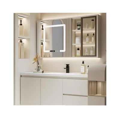 Reasonable Price Rock Slab Countertop Bathroom Cabinets Vanities With Great Quality