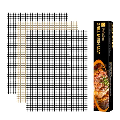 Stock Available Edge Grill Mesh Mat Air Flow BBQ Mesh Mat Ptfe Grill BBQ Grill Mesh Mat