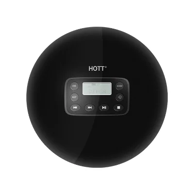 Portable cd Player HOTT CD611 Personal Compact Disc Player With LCD Display, Stereo Earbuds and USB Charging Cable