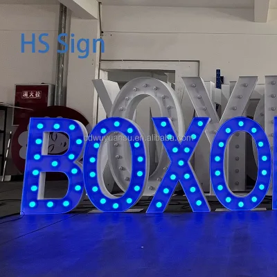 3D Lighting Letters Outdoor Waterproof Custom LED Advertising Letters Custom Marquee Letters