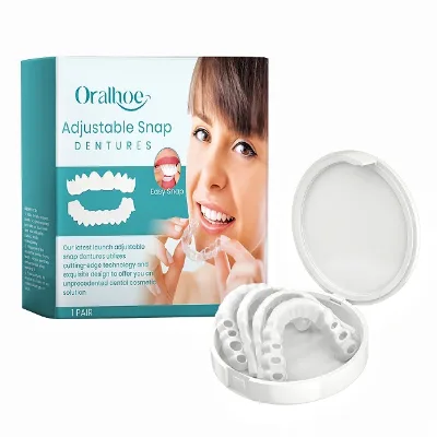 Custom Dentures Personal Oral Care Whitening Teeth Patch Full Cover Perfect Smile Adjustable Snap-on Denture Flex Denture Braces