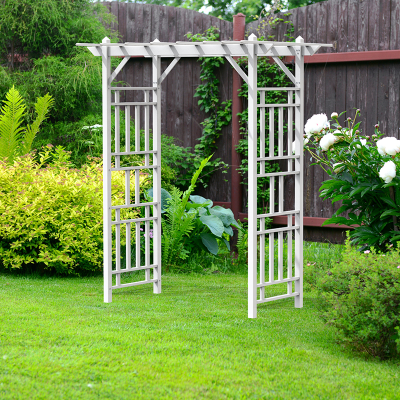 7ft Height Vinyl Garden Trellis Arbor, Garden Arbor Trellis,wedding Arbor