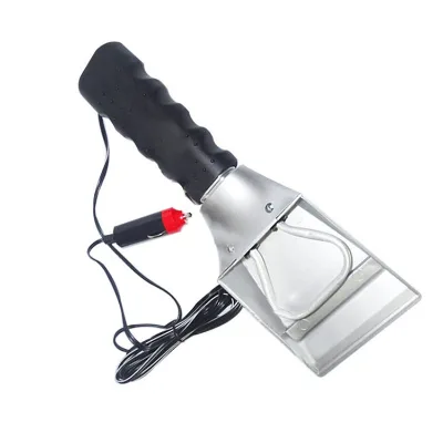12V Electric Car Stying Heated Snow Brush Windscreen Ice Scraper for Car