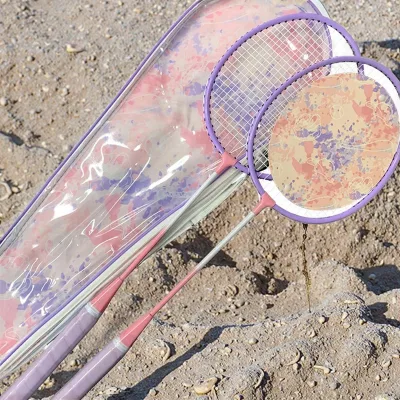 Colorful Badminton Racket For Entertainment Customized Design/Cover