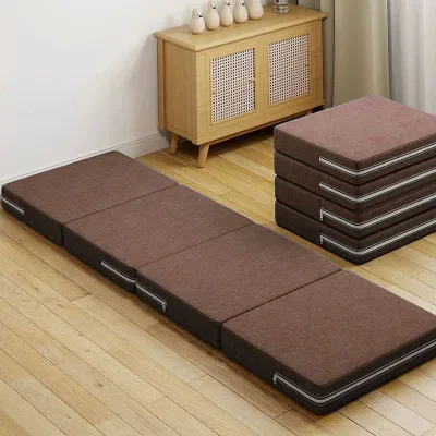 Folding Pure Cotton Sponge Mattress Office Nap Pad Floor Sleeping Mat Single-person Lazy Student Rest Cushion Tatami-style