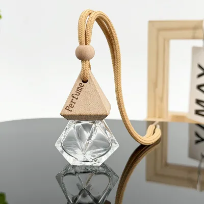 Diamond Shaped Triangle Hanging Car Perfume Pendant Air Freshener Diffuser Freshener Diffuser Bottles Essential Oil Fragrance