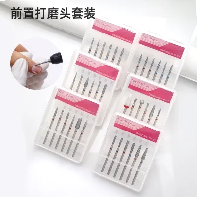 6pcs/box Nail Drill Bit Manicure Pedicure Remove Cuticle Carbide Nail Bits E-File Tungsten Nail Drill Bit Set