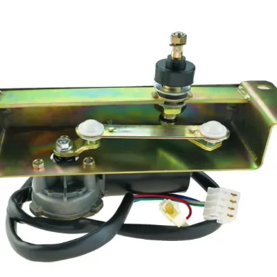 Black Windshield Sweeper Wiper Universal Motor 124v Wiper Motor for Liugong 50C Construction Vehicle