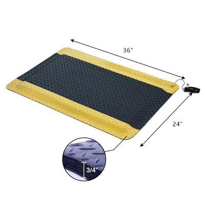 Comfortable Modern Skidproof Ergonomic Factory Plant Area PU Anti Fatigue Customizable Mat