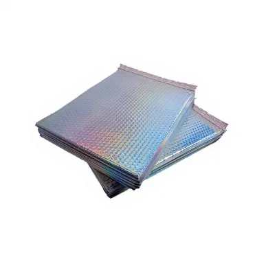 Shiny Iridescent Metallic Poly Bubble Express Self-Sealing Tear-Proof Customizable Thickened Glamour Gift Mailing Envelopes