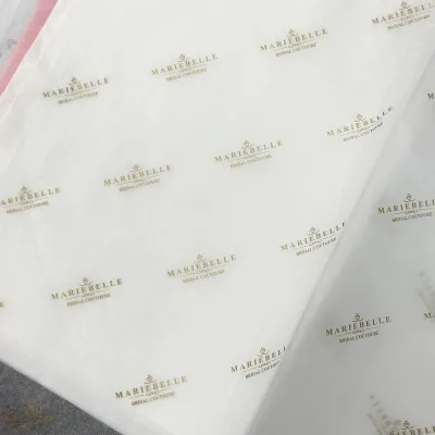 Premium Custom Printed Tissue Paper Soft White Brand Logo Tissue Paper for Boutique & Brand Packaging