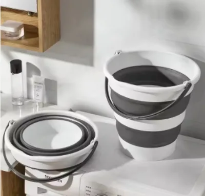Modern Portable Plastic Kitchen Washing Basin Lightweight Foldable Travel Bucket