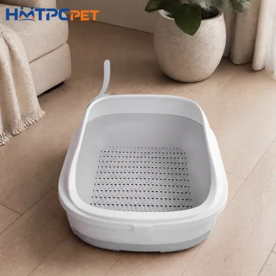 Pet Toilet Easy to Clean Plastic Cat Litter Box Easy to Clean Magnetic Design Non Slip Base Cat Litter Scoop