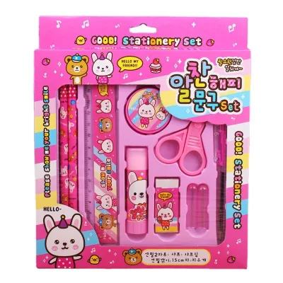Cartoon Stationery Set Gift Box Cartoon Children's Kindergarten Gifts Primary School Supplies Stationary Set