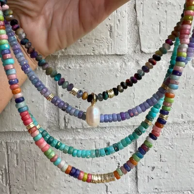 Designer Inspired Natural Crystal Pendant Necklace Handmade Healing Fashion Jewelry for Women and Men