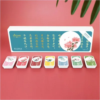 LIFULAN QI LI XIANG Fragrance Gels Seven-Piece Gift Box Selection of Solid Balm