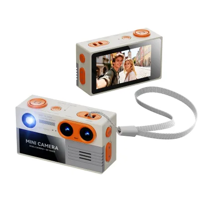 4K Retro Mini Keychain Thumb Camera Kids Camera Outdoor Sports Camera Small Camcorder Children Multiple Filters Children Camera