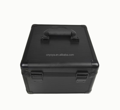 Hard Drive Storage Box, External Hard Drive Carrying Case with 12 Bays, HDD Storage Box Suitcase with Safety Lock Design