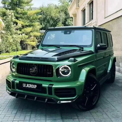 MB POWER G Class W464 W463A G63 Front Lip Spoiler Black Bolt-On High Quality Car Bumper Lip