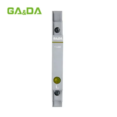Low Power Consumption High-Brightness LED Modular Indicator Light GDMSL-1-Y 35mm DIN Rail Mount IP20 Protection