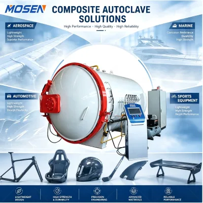 Industrial Carbon Fiber Autoclave for Sports Equipment Yacht Composite Parts Molding