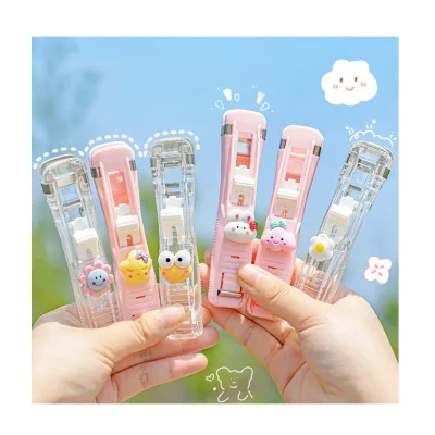 Push Clamp Binder Clip Paper File Clip Holder Stapling Binding Recycling Paper Clip Metal Office School Supplier Stationery