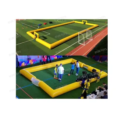 Outdoor Team Building Football Game Inflatable KT Football Field Inflatable Panna Soccer Cage