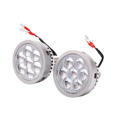 AES Universal LED Headlight Projector Lens for High Beam with Red Blue or White Devil Eyes