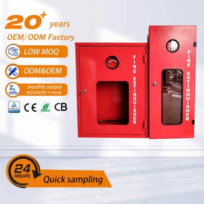 Tuoming Firefighting Equipment & Accessories Wall Mounted Fire Proof Safe Hydrant Hose Reel Metal Extinguisher Cabinet