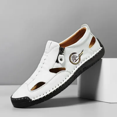 Sandals Men's Summer 2027 New Anti Slip and Odor Proof Beach Shoes Dad Fishing and Driving Wearing Two Pairs of Sandals