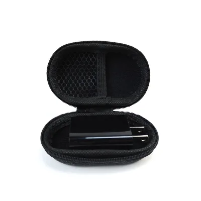 Hot Selling Black Hard Shell EVA Travel Bag Waterproof USB Electronic Accessories Organizer for Charger & Earphone