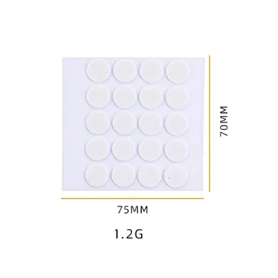 Double-Sided Dot White Foam Candle Wick Glue Sticker for DIY round Soy Wax Scented Candles Enhances Fragrance & Candle Stability