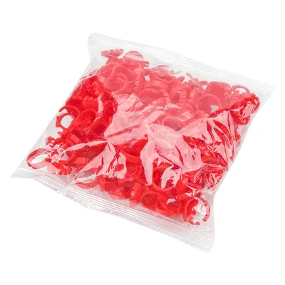 50pcs Disposable Heart Shape Glue Rings Eyelashes Extension Finger Holder Easy to Make Volume Fans Nail Art Adhesive Holder