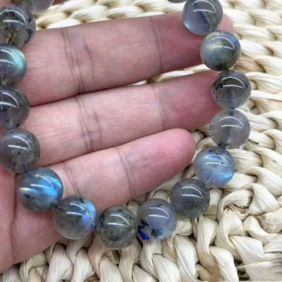 Crystal Stone Beaded Bracelets Crystal Beads Bracelet Healing Bangle Labradorite
